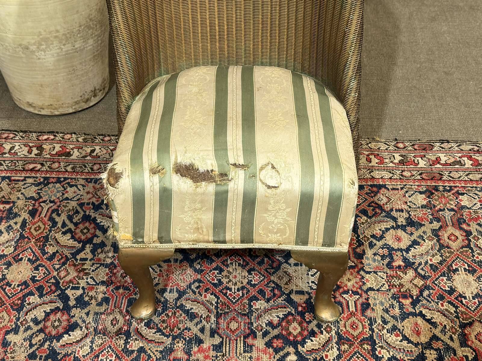 Chauffeuse anglaise de la maison LLOYD LOOM des années 1930