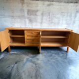 Vintage wooden sideboard / buffet / long cabinet