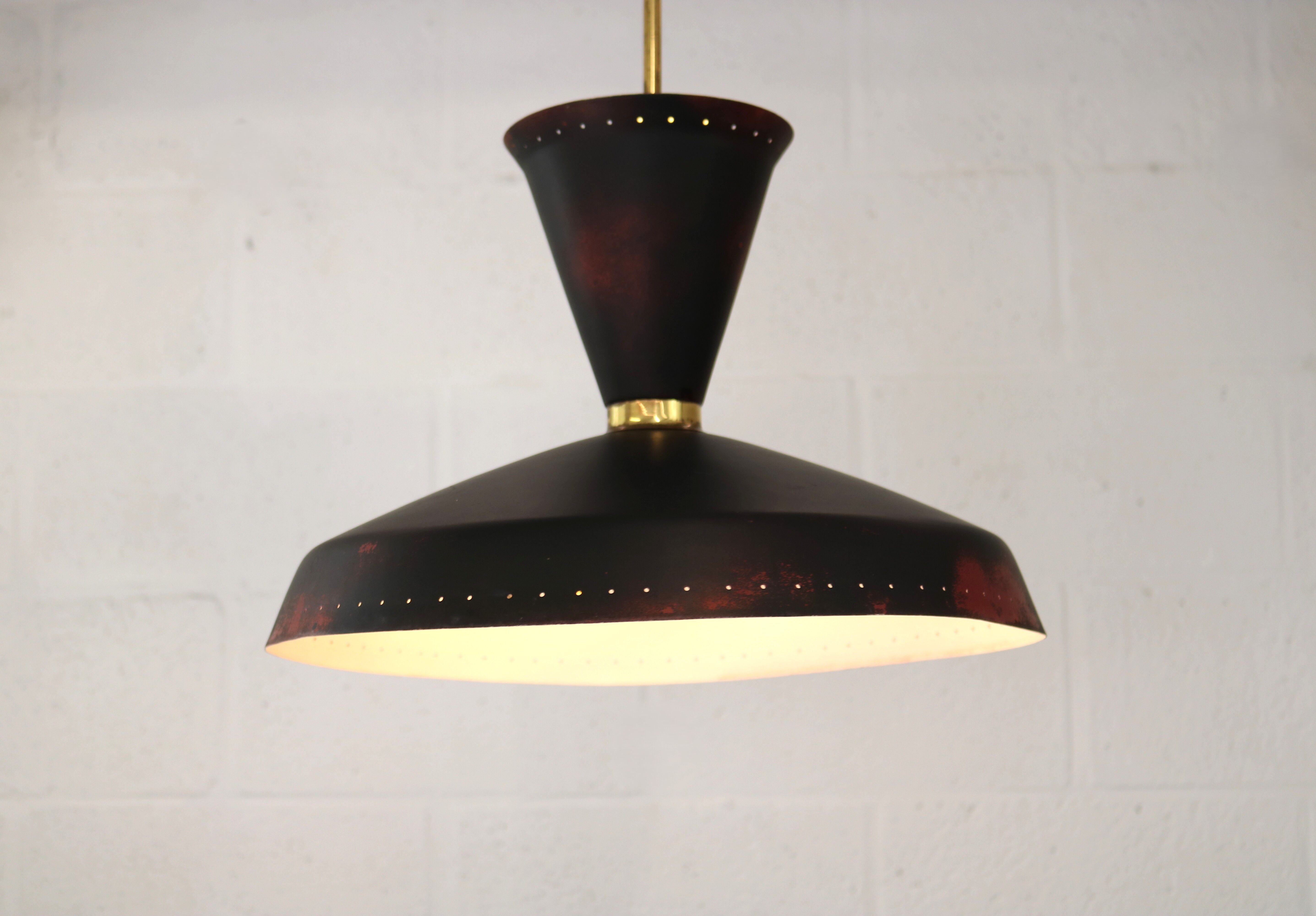 Old Swedish design hanging lamp  ***  Sweden 1960 - Stylish lighting