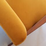 Mid century easy armchairs model B310 Var in velvet