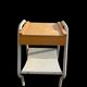Table de chevet vintage en bois et métal
