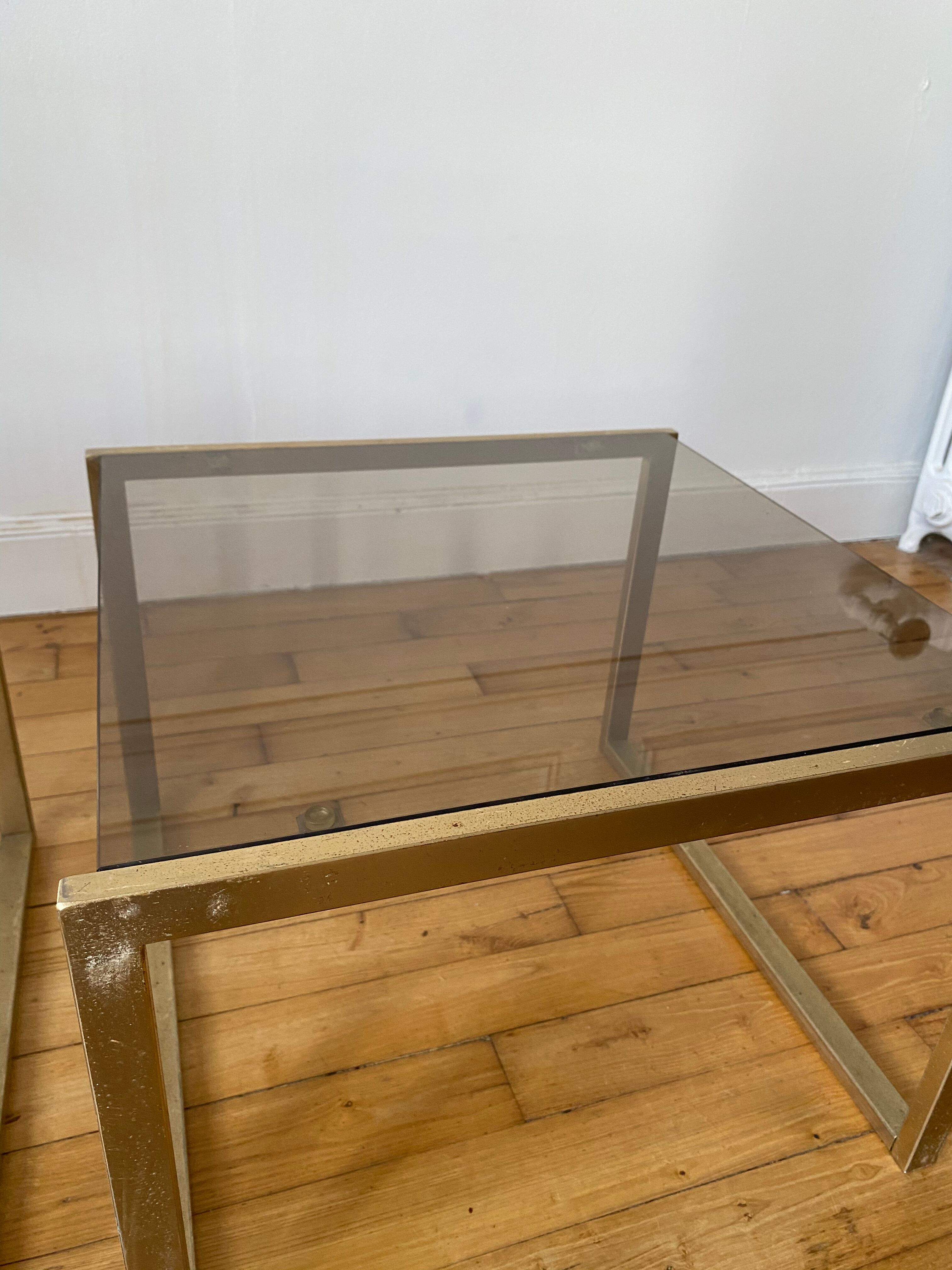 Vintage golden gigognes tables