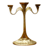 Vintage Brutalist Bronze Candle Holder