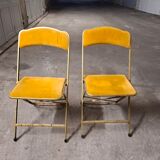 6 vintage opera folding chairs