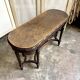 Dark wood piano bench