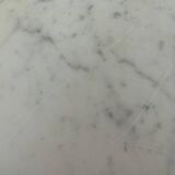 Old small marble and wood side table