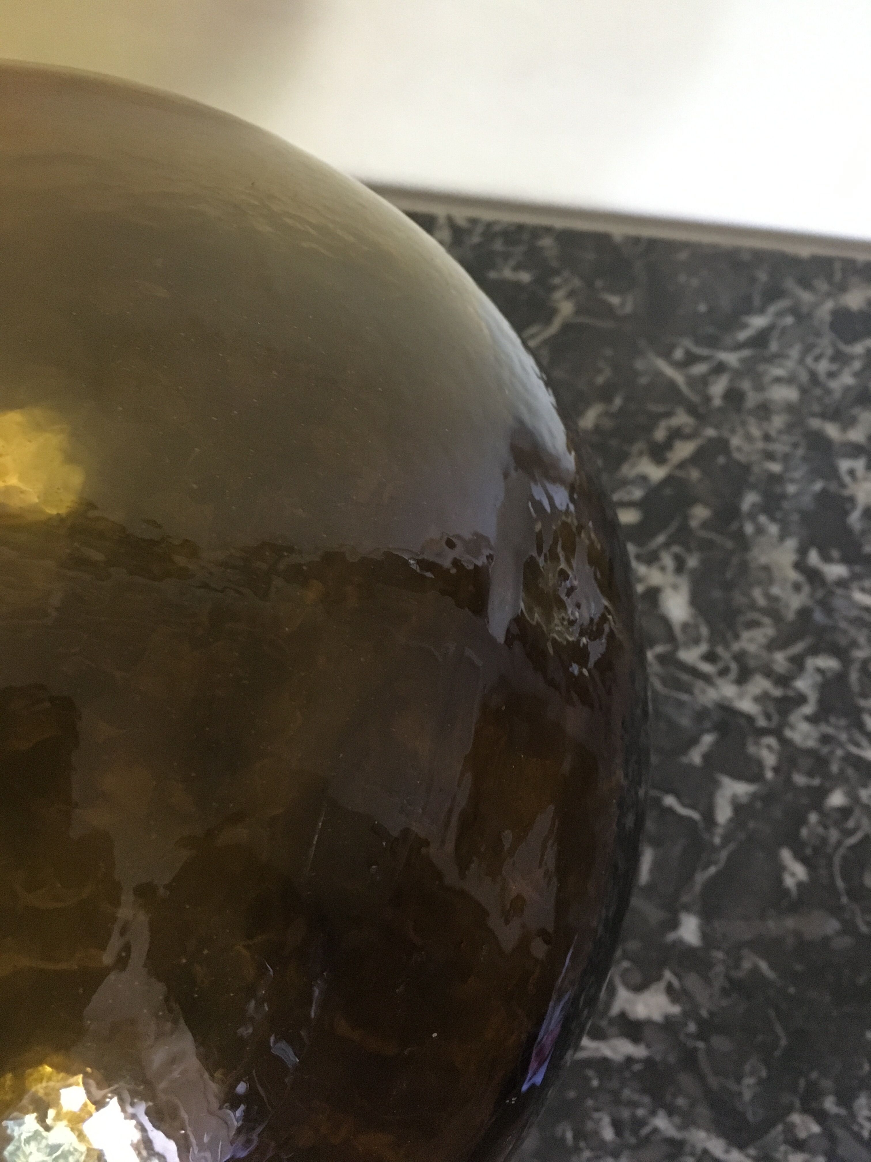 Amber color demijohn 10l