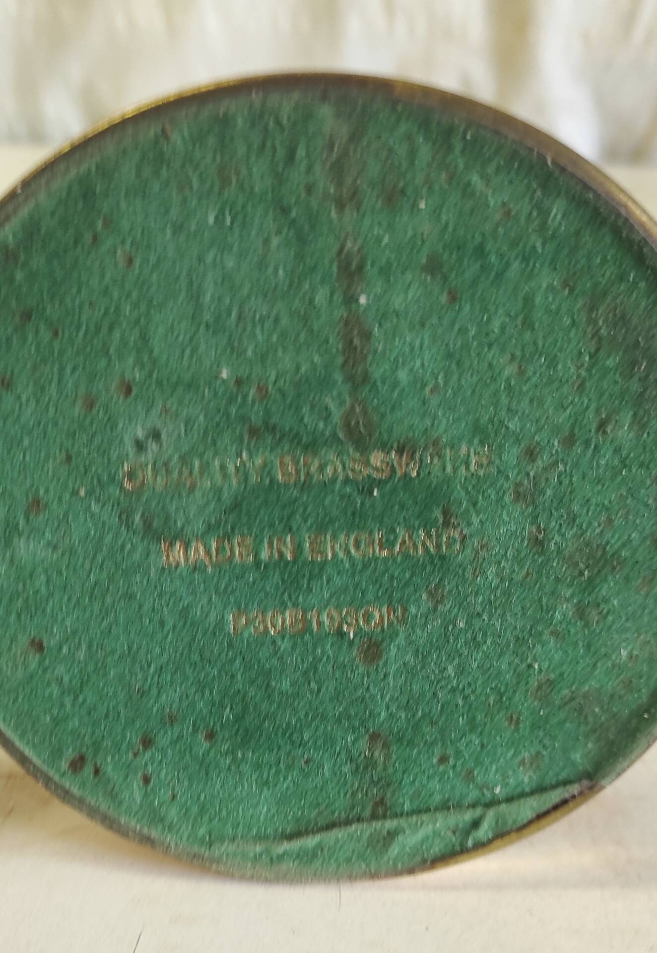 English table lamp base in brass - mid 20th century