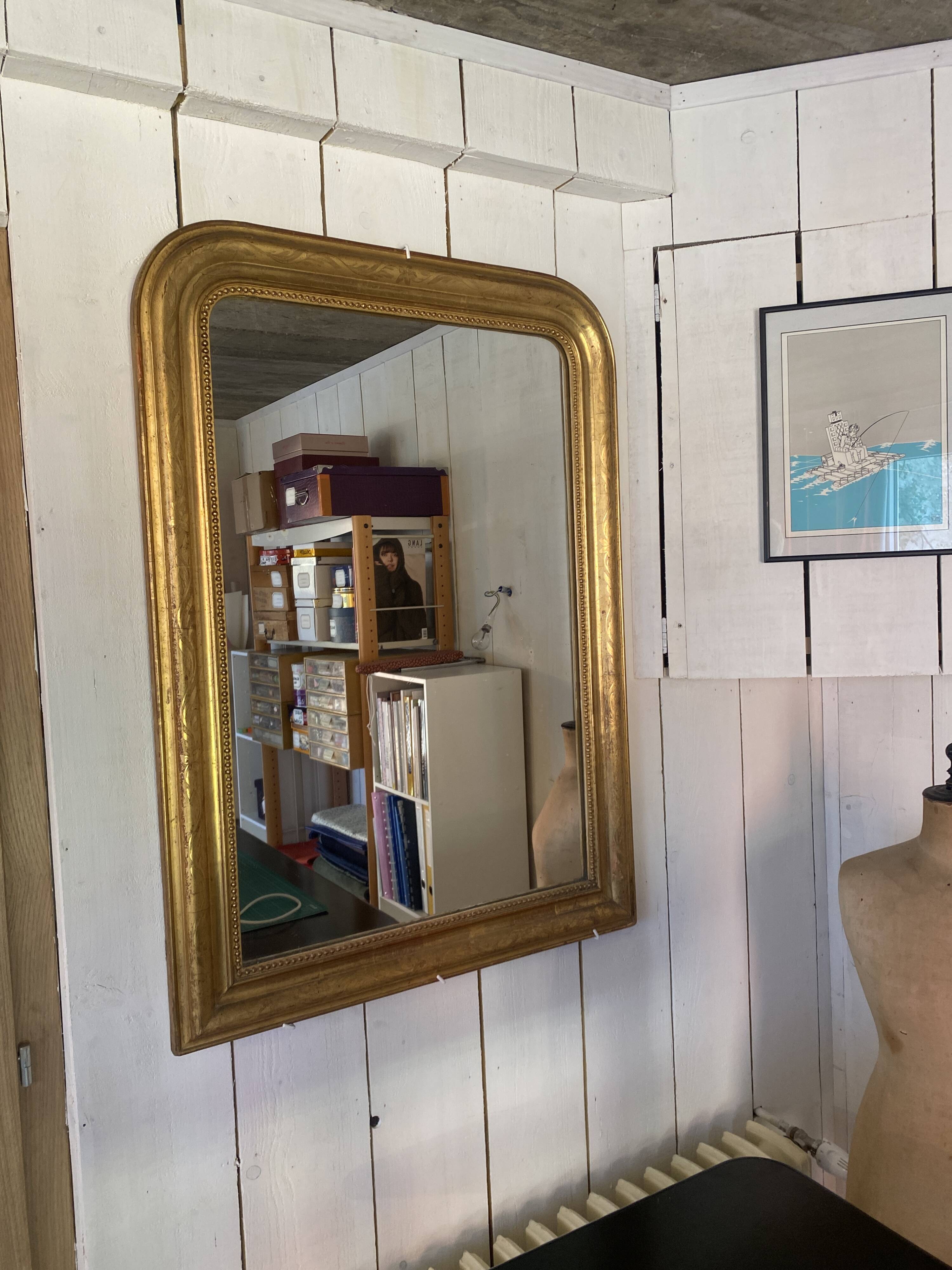 Louis Philippe gold mirror 109x78