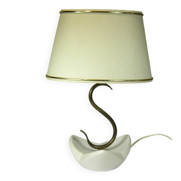 Ceramic and brass lamp from the 1950s.