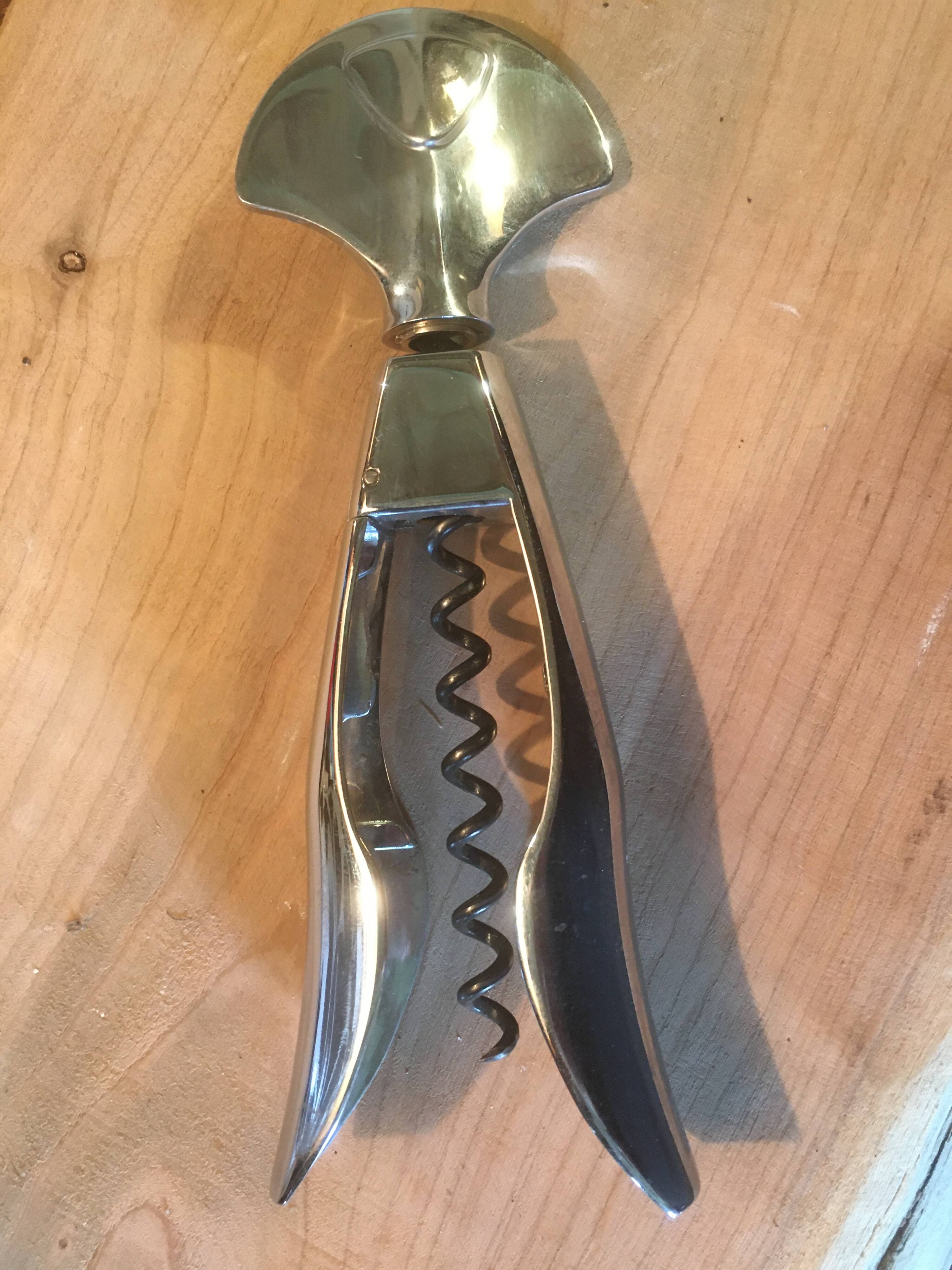 Stainless steel corkscrew