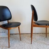 Pair of Baumann chairs model Pegasus circa 1960