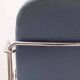 Blue and chrome 'Neon Light' armchair by Alfred Homann
