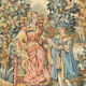 Tapestry of Louvières representing medieval scene