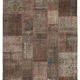 Handwoven turkish 203 cm x 300 cm brown patchwork rug