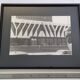 Vintage silver gelatin print, Brutalist architecture, 1970s, 52 x 42 cm