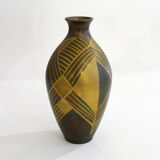 Small art deco copperware vase