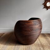 ‘Pencil reed’ rattan pod chair