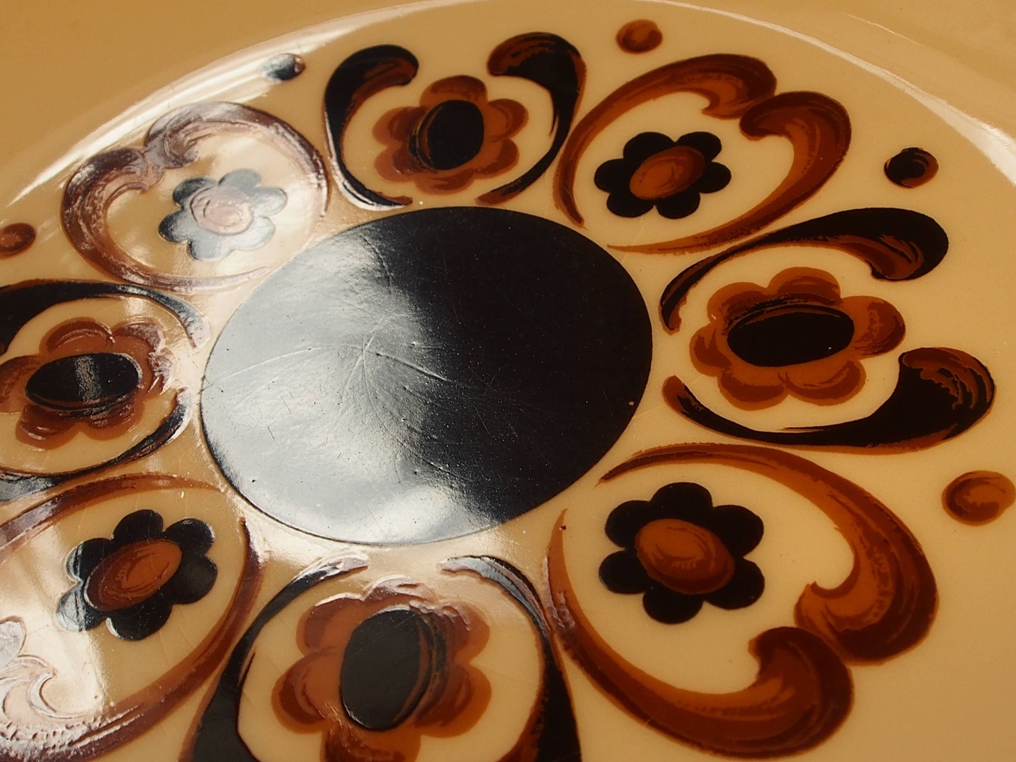 Lot of 10 vintage flat plates from the GIEN factory