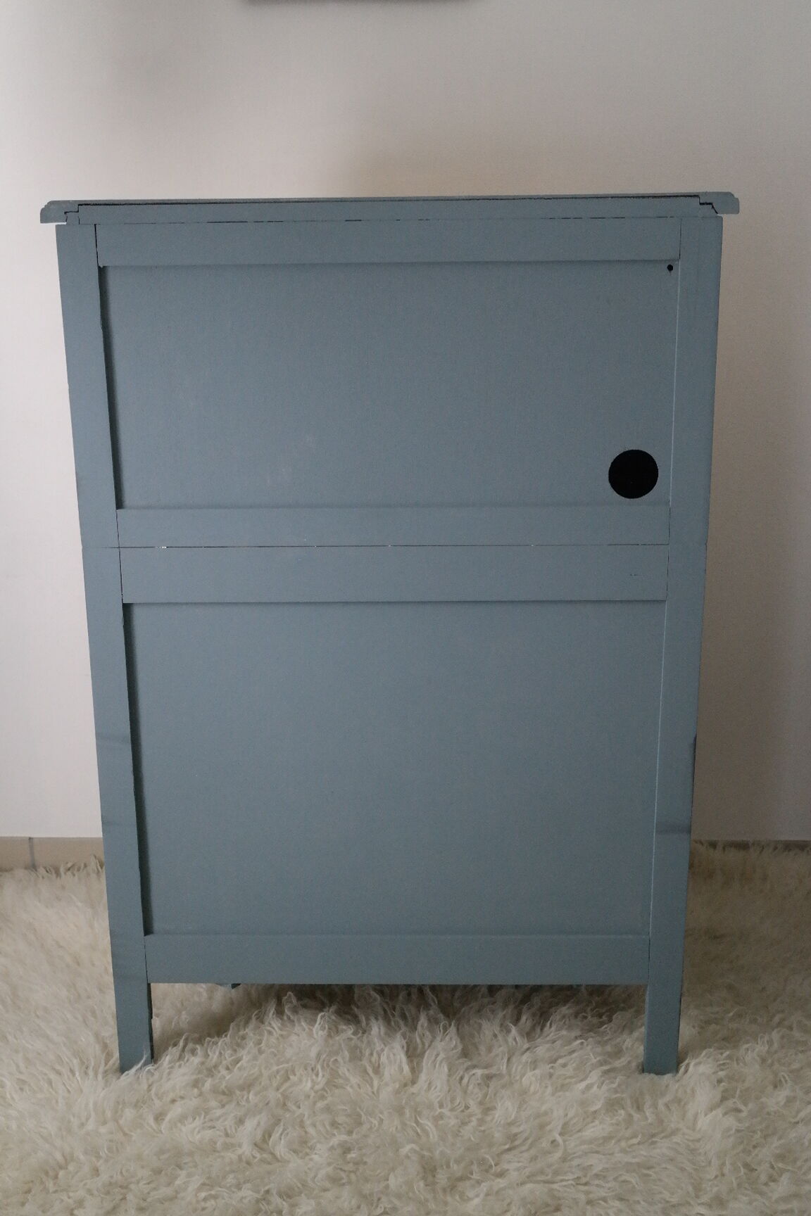 Bureau enfant dos d'âne vintage relooké
