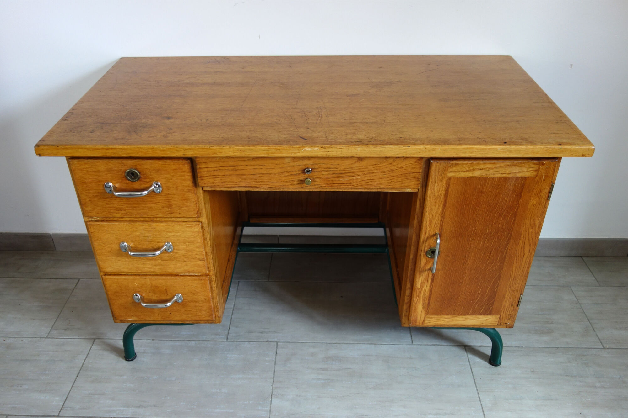 Vintage schoolmaster's desk