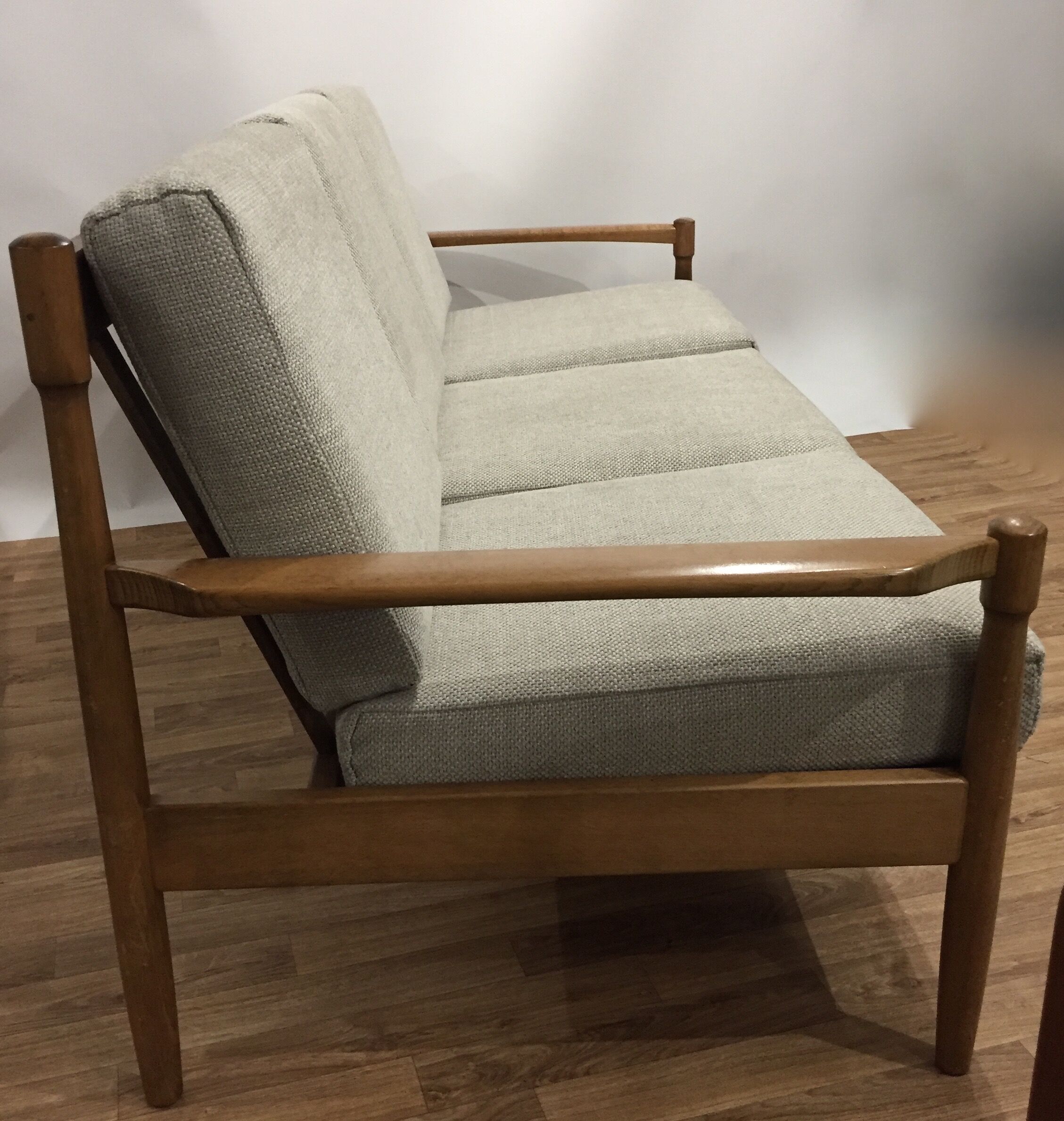 Reupholstered scandinavian sofa