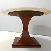 Dining Table with a Portuguese Pink Marble Top in the style of Carlo De Car