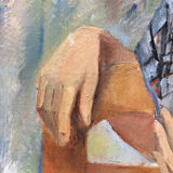 Painting 40's "the brown lady with the damn"