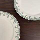 Set of 11 mismatched Terre de Fer plates