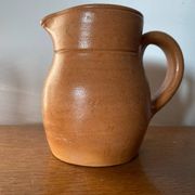 Pichet ancien la poterie des mottes grès marron beige cuisine vintage
