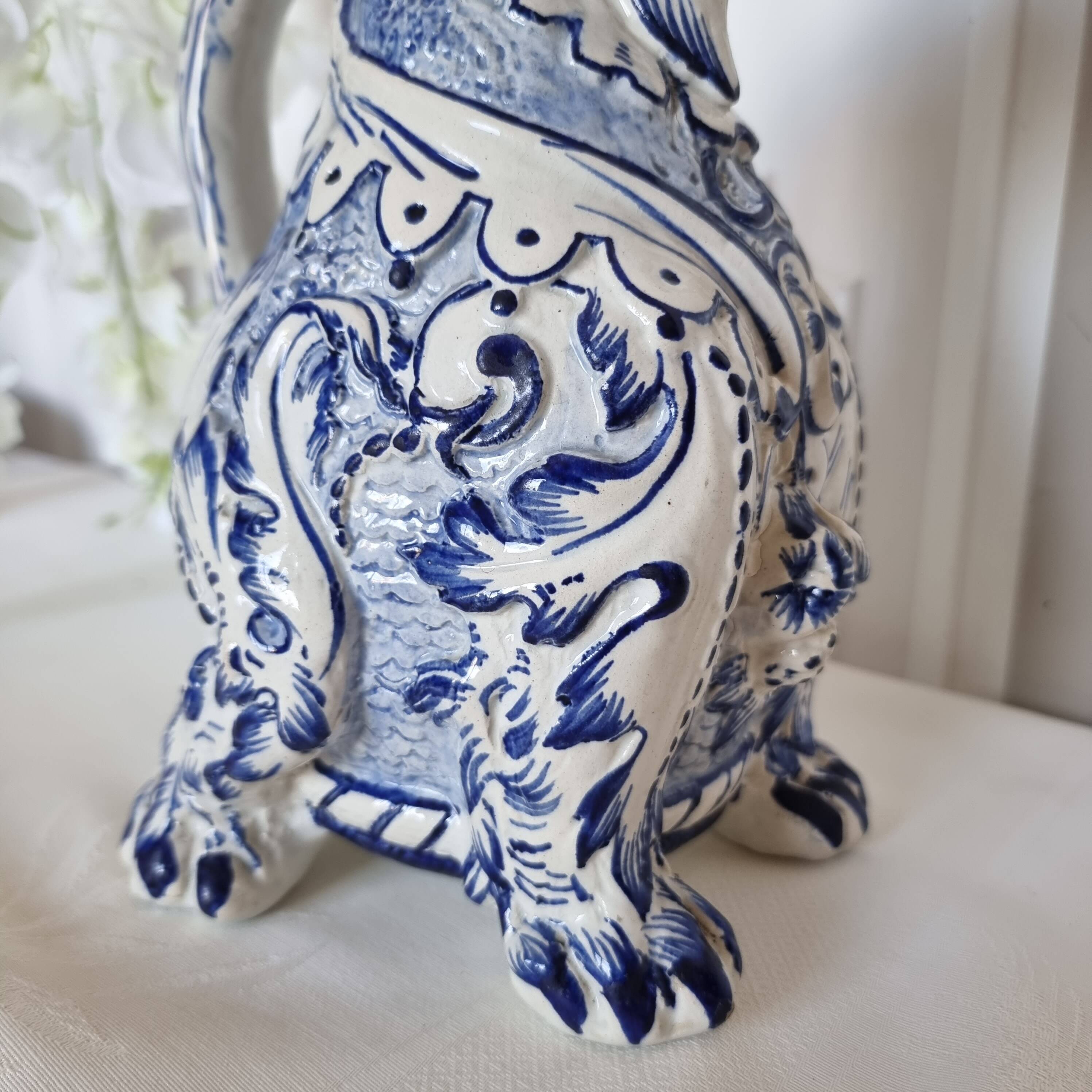 Aquamanil Pitcher with Chimera by Émile Gallé, 1890-1900