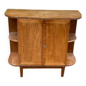 Art Deco bar cabinet from the 1950s in wood.