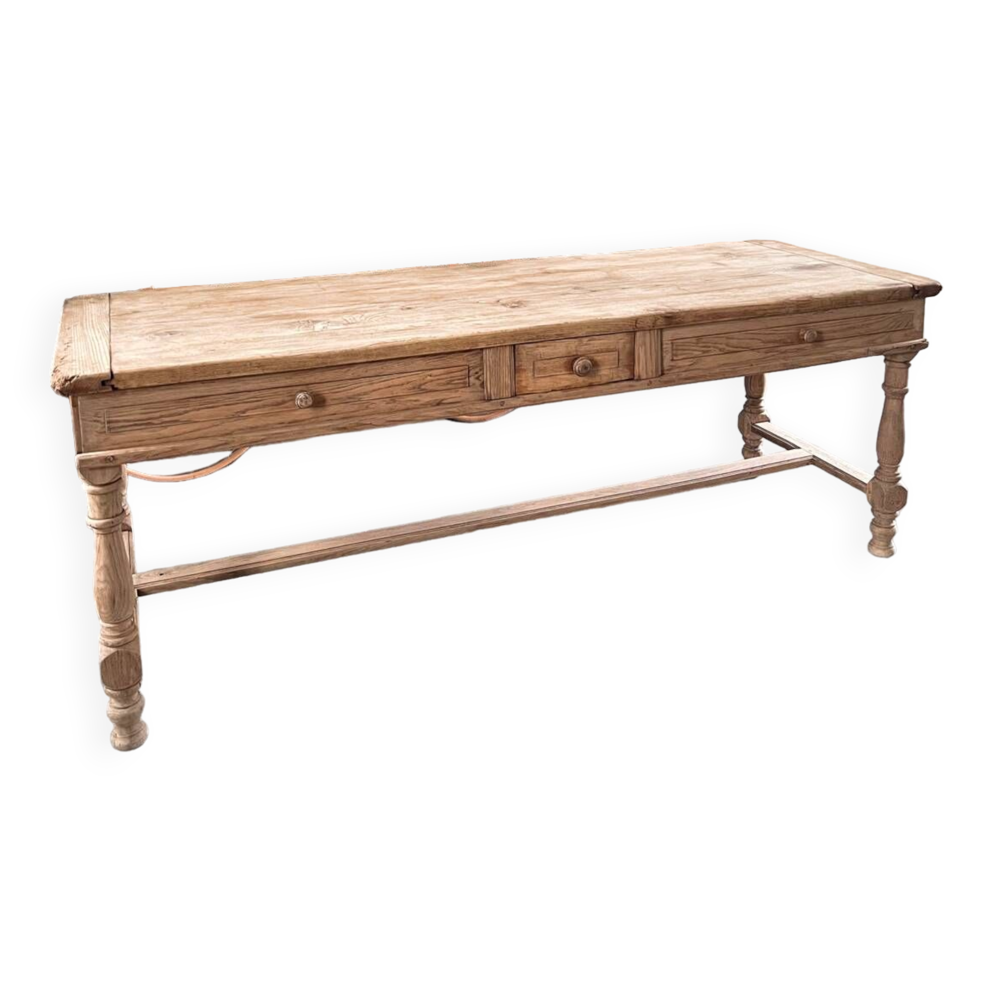 Old 19th century oak farm table
