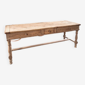 Old 19th century oak farm table
