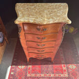 Chest of drawers with 5 drawers in louis xv style stamped skalski