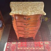Chiffonier with 5 drawers in Louis XV style, stamped Skalski.