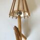 Vintage rattan wall lamp design 60 years