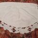 Half-moon pillowcase with English lace