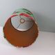 Vintage table lamp signed Louis Drimmer, glazed ceramic & lampshade