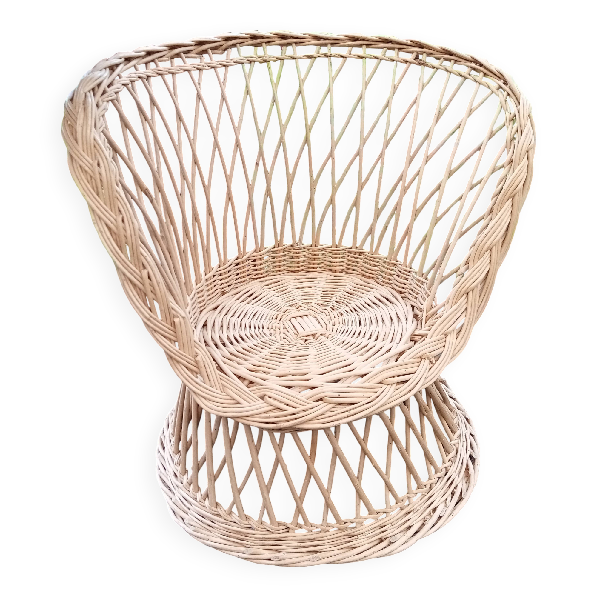 Rattan children's armchair