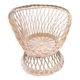 Rattan children's armchair