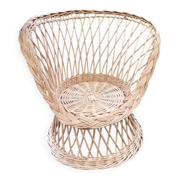 Fauteuil enfant en rotin