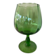 Vase en verre soufflé vert