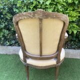 Basket bed and its two armchairs