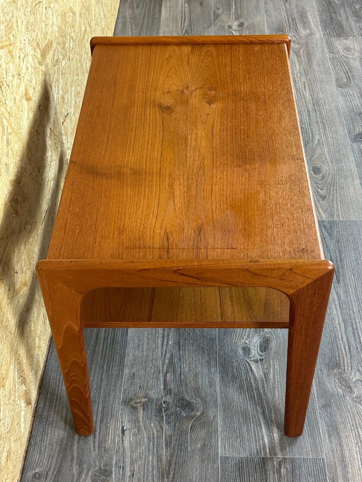 60s 70s teak side table with drawer Arne Wahl Iversen Denmark