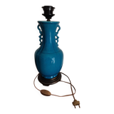 Blue ceramic lamp base
