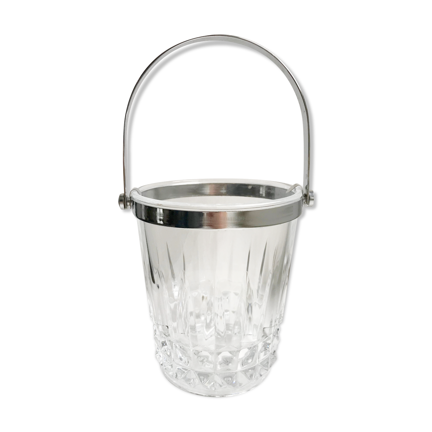 Crystal ice bucket 60s-70s