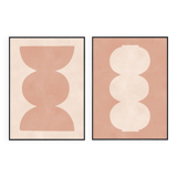 2 geometric art prints
