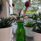 Vintage green vase