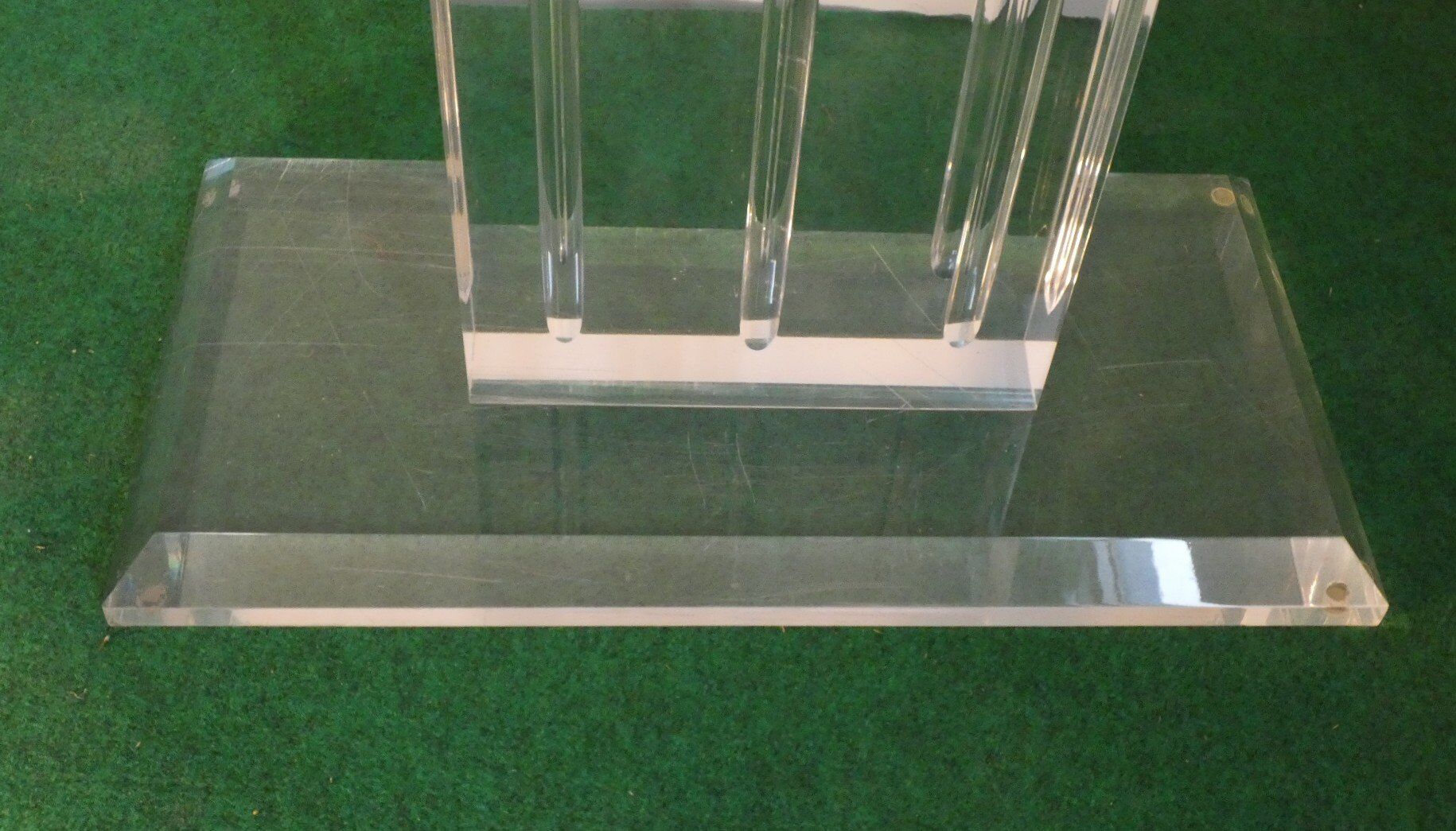 Vintage sculptural base for acrylic glass table, Italy, 2000s